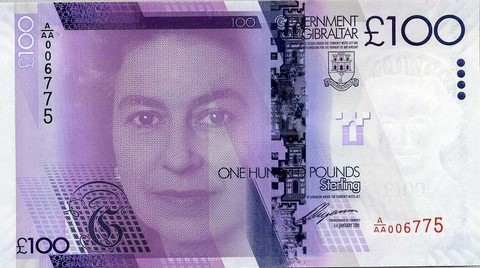 £100 Gibralter note